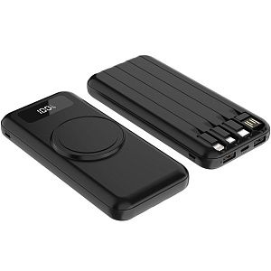 Внешний аккумулятор Authority с беспроводной зарядкой (5W), 10000 mAh, чёрный