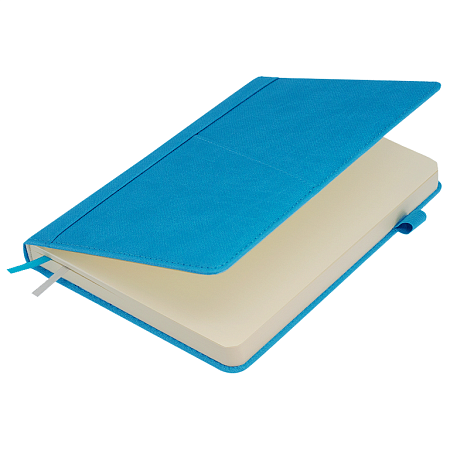 Ежедневник Smart Geneva Ostende А5, голубой, недатированный, в твердой обложке с поролоном