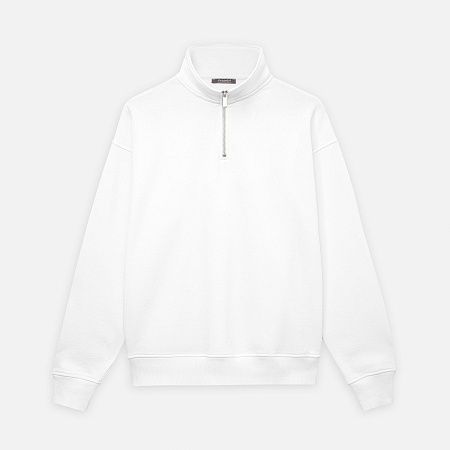 Толстовка на молнии унисекс FLOW, белая