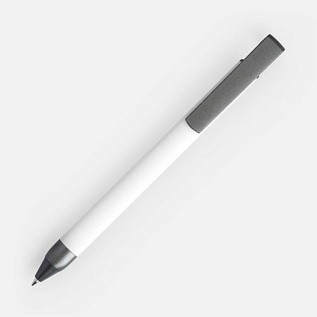 Ручка шариковая Standic с подставкой для телефона, белая