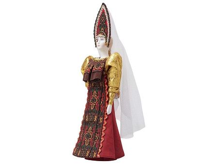 Подарочный набор: кукла фарфоровая, мёд с гецким орехом