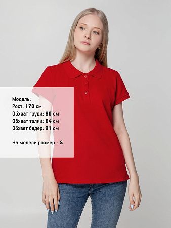 Рубашка поло женская Virma Lady, красная, размер S
