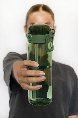 Спортивная бутылка SipnLock из rPET RCS, 800 мл