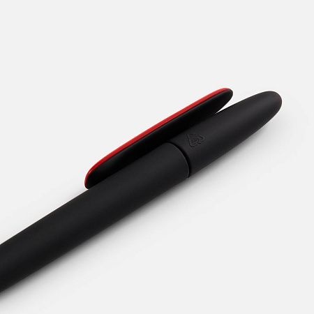 Ручка шариковая Prodir DS5 TRR-P Soft Touch, черная с красным