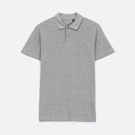 Рубашка поло унисекс Pulse, серый меланж, размер S