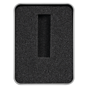 Футляр Кристалл для флеш накопителя металлический, размер 11,5*8,5 см, серебристый