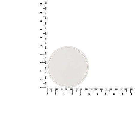 Лейбл из ПВХ Dzeta Round, L, белый