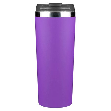 Термокружка KOMO SOFT 420мл. Фиолетовая с черной крышкой 6061.11