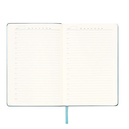 Ежедневник Spark недатированный, лазурный (без упаковки, без стикера, с серой подложкой)