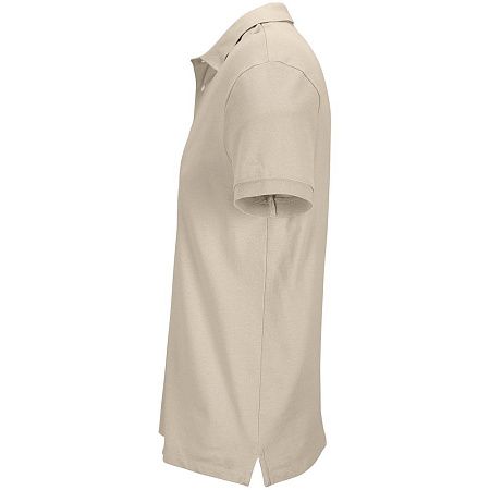 Рубашка поло унисекс Pacific, бежевая (льняная), размер XL