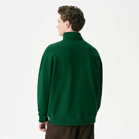 Толстовка на молнии унисекс Флоу (Flow), зеленая, размер 3XL/4XL