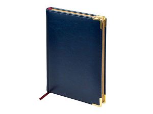 Ежедневник датированный А5 «Sidney Nebraska» на 2026 год, с золотым срезом и уголками