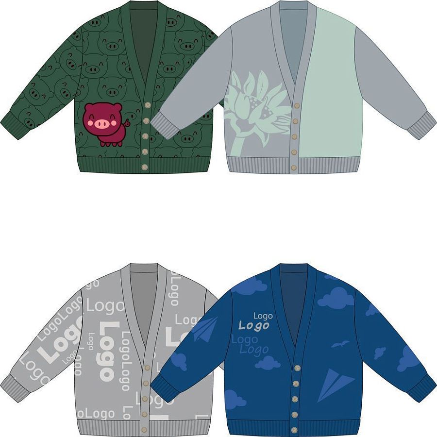 Кардиган Cozy Knit Grand на заказ, акрил, размер S/M