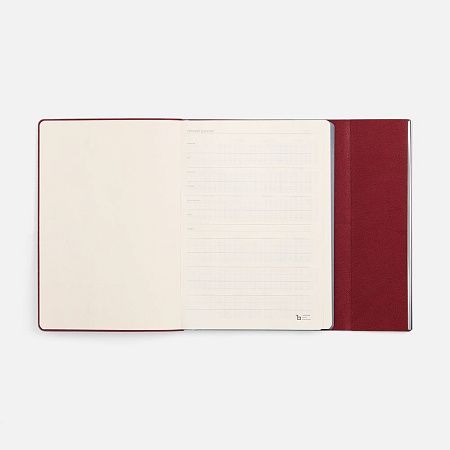 Ежедневник Petrus Flap, недатированный, красный