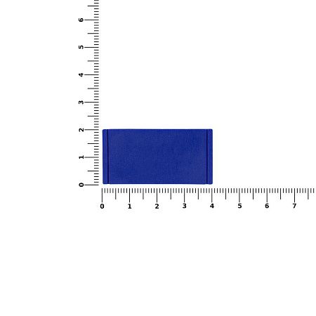 Лейбл из ПВХ Dzeta, XS, синий