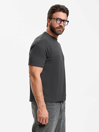 Футболка унисекс Durington, темно-серая (графит), размер XS/S