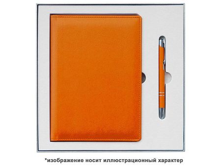Ежедневник Classic Soft А5, оранжевый, недатированный, в твердой обложке