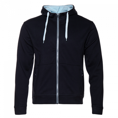 Толстовка мужская STAN с капюшоном на молнии сэндвич 320, 18, Тёмно-синий,  (46)  (56/XXXL)
