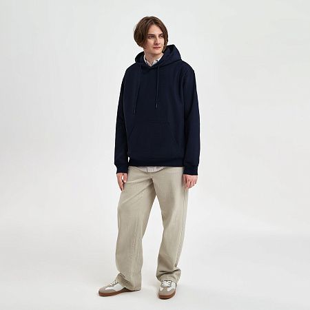 Худи релакс унисекс ADVENTURE, темно-синий, размер M/L