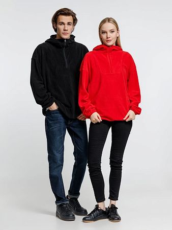 Анорак флисовый унисекс Fliska, красный, размер XL/2XL