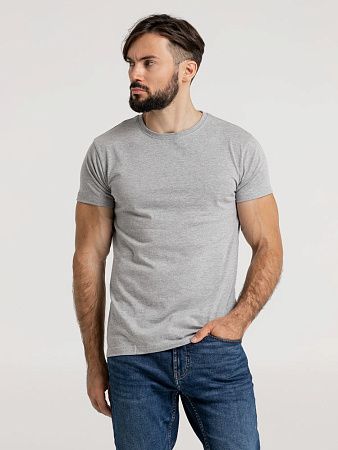Футболка унисекс Firm Wear, черный меланж, размер S