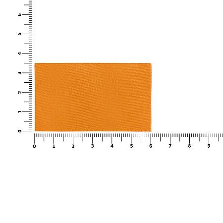 Лейбл тканевый Epsilon, M, оранжевый