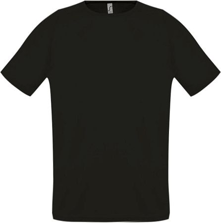 Футболка унисекс Sporty 140, черная, размер L