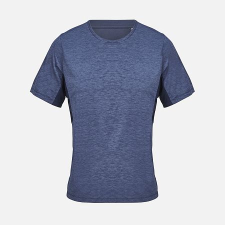 Футболка спортивная унисекс Storm, темно-синий меланж, размер XL