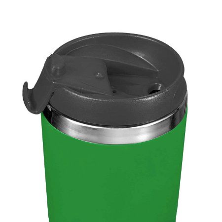 Термокружка KOMO SOFT 420мл. Зеленая с черной крышкой 6061.02