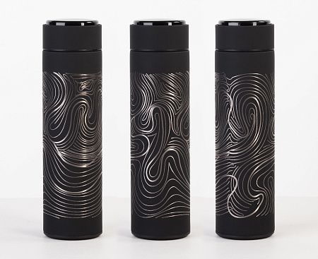 Термос "Бостон next" 500 мл с нанесением "Абстракция #1", soft touch