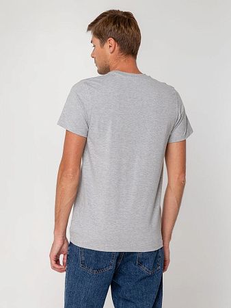 Футболка мужская T-bolka Stretch, серый меланж, размер M