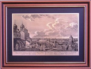 Гравюра "Панорама Москвы (П) 1"