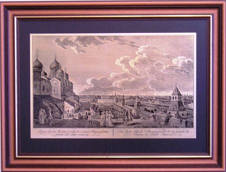 Гравюра "Панорама Москвы (П) 1"