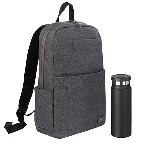 Подарочный набор Forst, Allegra, черный (рюкзак, термобутылка)