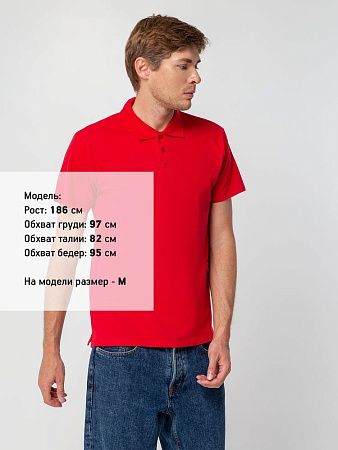 Рубашка поло мужская Spring 210, красная, размер 4XL
