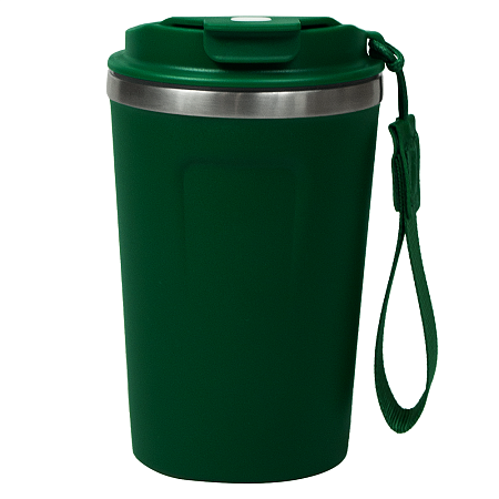 Термокружка Zencup вакуумная, стальная, 380 мл, зеленая