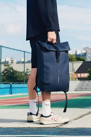 Антикражный водонепроницаемый рюкзак Urban Flap-Top, темно-синий