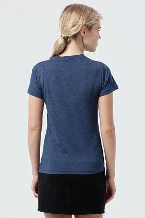 Футболка женская Regent Fit Women, синий меланж, размер S