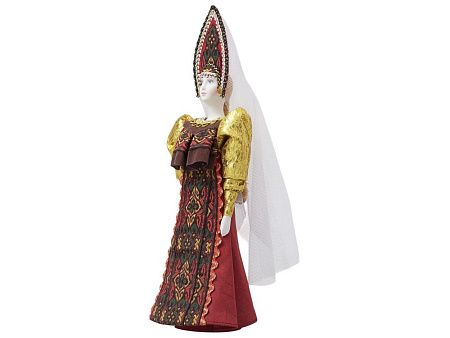 Подарочный набор: кукла фарфоровая, крем-мёд с лаймом и имбирем