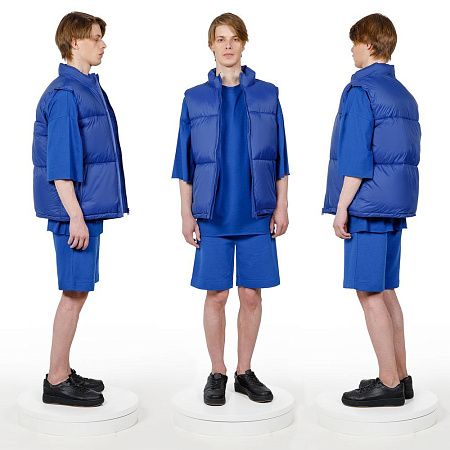 Жилет двусторонний V2, синий, размер XL/2XL