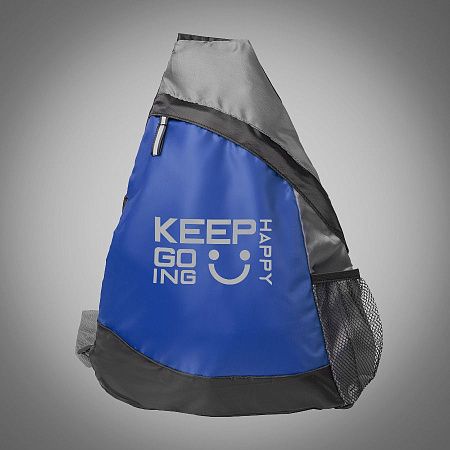 Рюкзак Pick синий,/серый/чёрный, 41 x 32 см, 100% полиэстер 210D