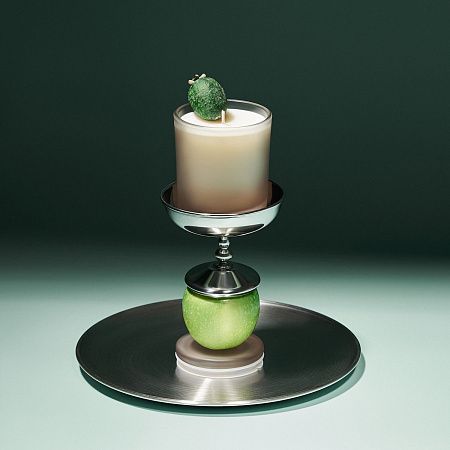 Ароматическая свеча Mizu, бежевая