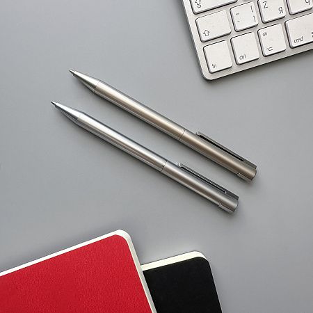 РУЧКА  "BERGAMO" ШАРИКОВАЯ АВТОМАТИЧЕСКАЯ, МЕТАЛЛИЧЕСКИЙ КОРПУС СЕРЕБРЯНЫЙ 0.7 ММ, СИНЯЯ