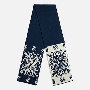 Шарф Wintertude M, синий с белым
