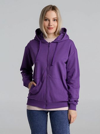 Толстовка на молнии с капюшоном Siverga 2.0, фиолетовая, размер XXL