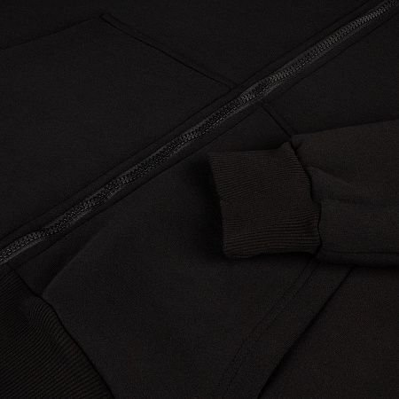 Толстовка унисекс оверсайз Zippy, черная, размер XS/S