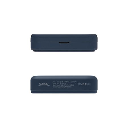Внешний аккумулятор Юнион PD (Union PD) 10000mAh с функцией беспроводной зарядки 15W, синий