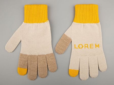 Перчатки на заказ Guanti, полушерсть, размер L/XL