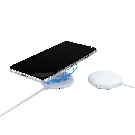 Беспроводное (15W) зарядное устройство "Sticker" с присосками