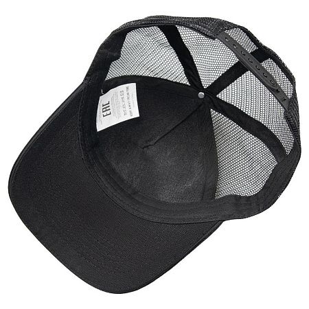 Кепка 5-панельная  Shefild  250 с сеткой, c черным сендвичем, черная